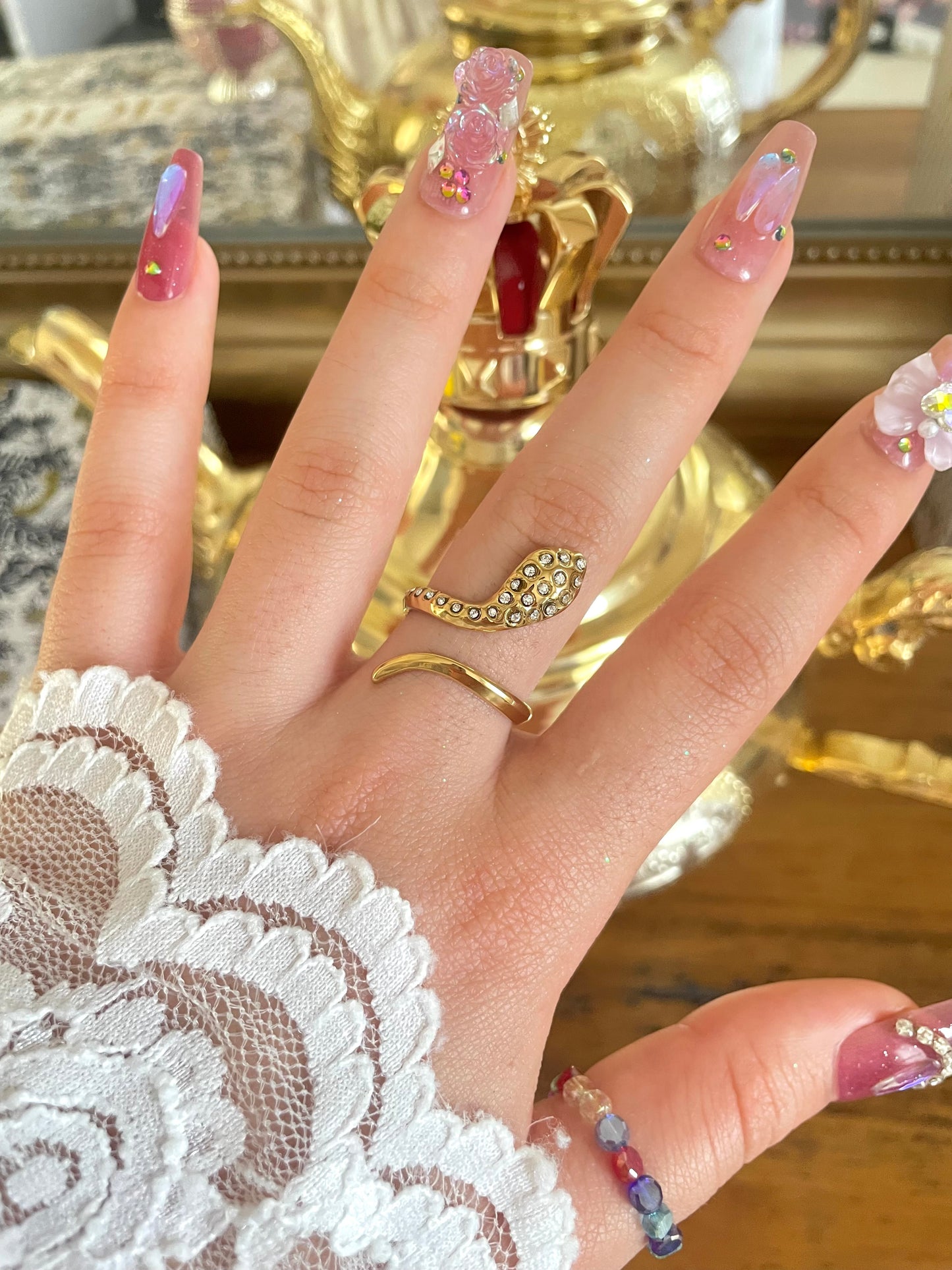 Bague Mouna 🐍✨