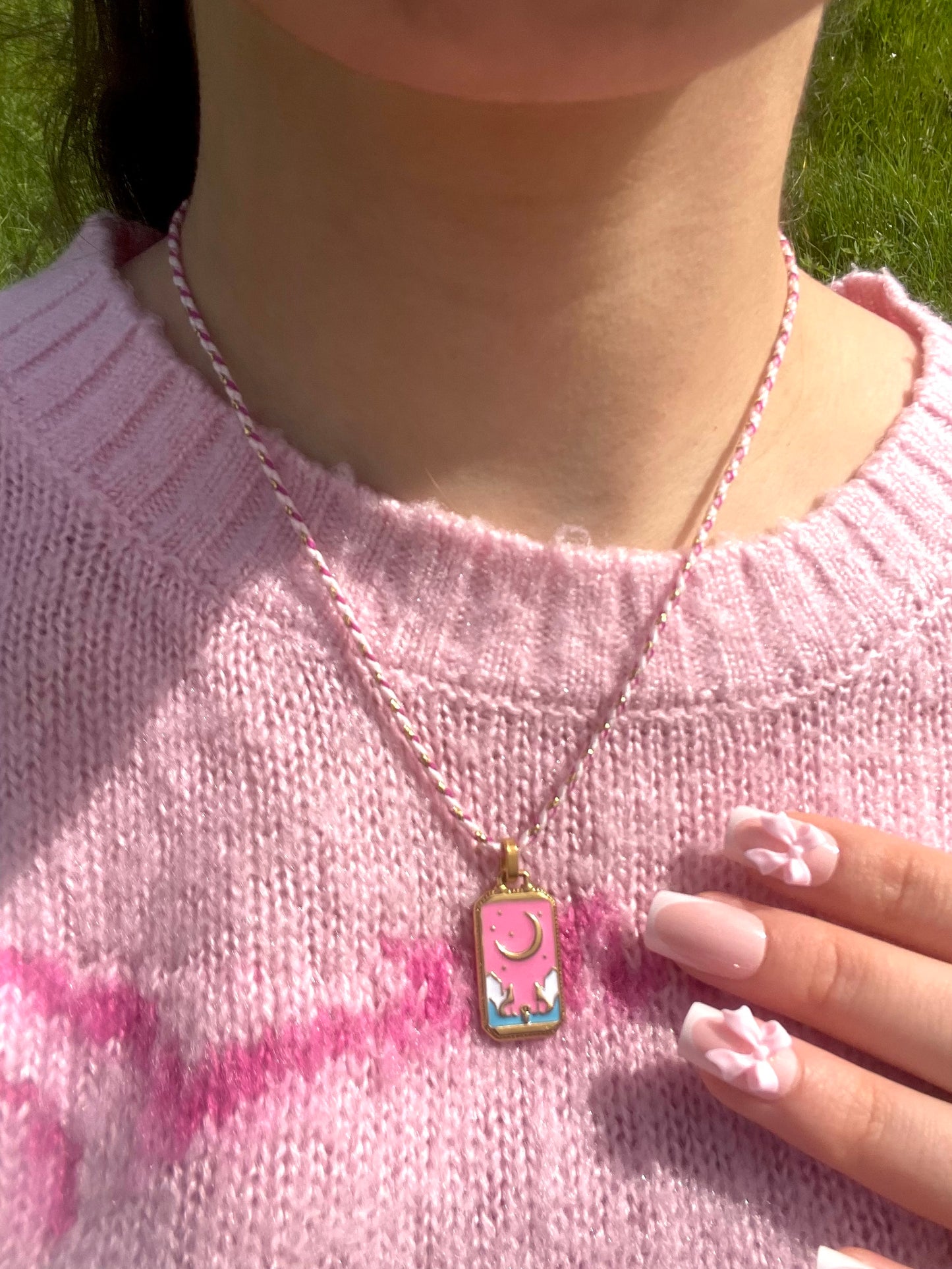 Collier pink moon 🌙🌸
